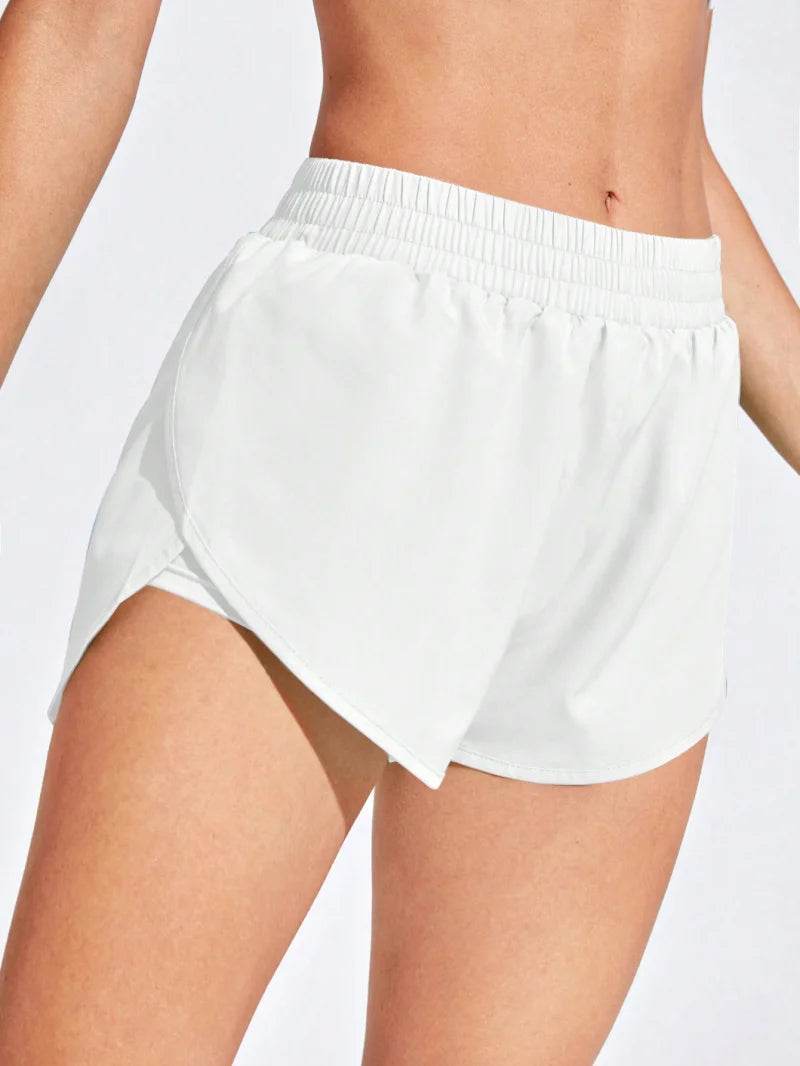 Women's Yoga Shorts - Elastic Fitness Workout Leggings for Gym - Buy Center US