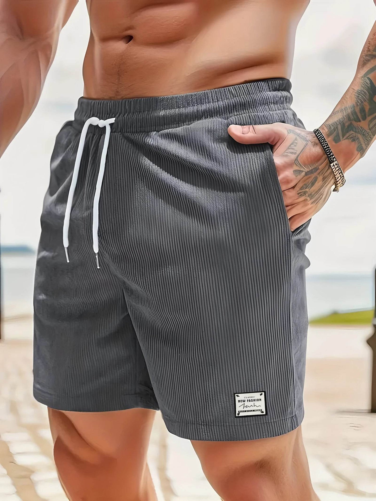 Men's Summer Casual Shorts - Comfortable Elastic Waist, Breathable Design - Buy Center US