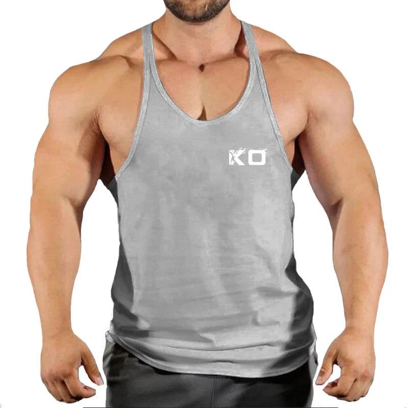 Men's Fitness Stringer Singlet Gym Shirt - V-Neck Sportswear Tank Top - Buy Center US