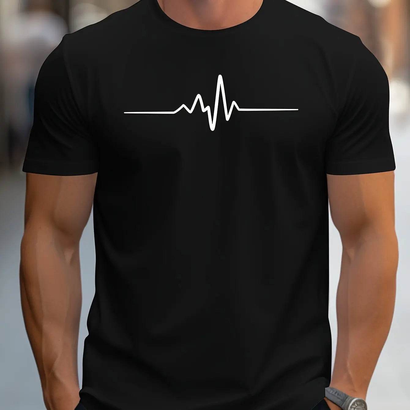 GUILAN Men's 100% Cotton Casual Graphic T-Shirt - Slim Fit & Breathable - Buy Center US