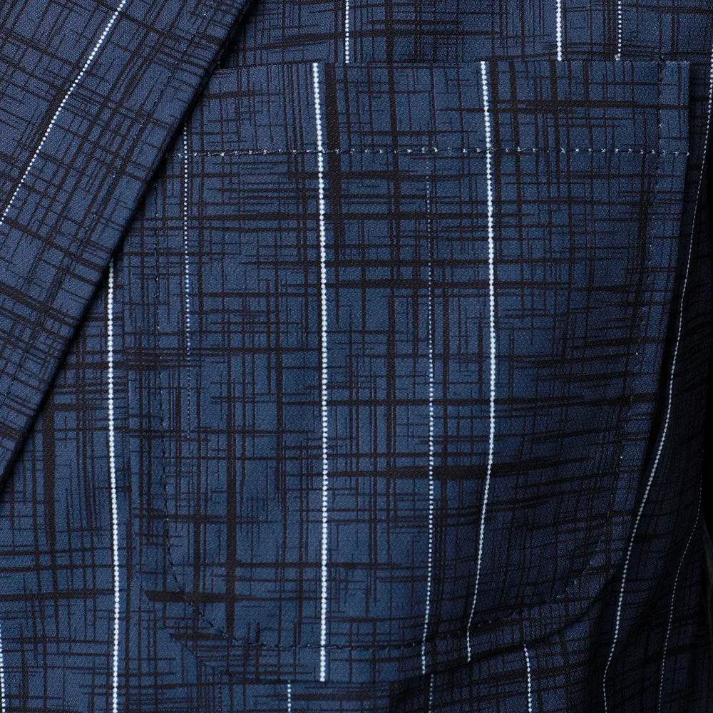 Stylish Men's Suit Jacket - Retro Design with Breast Pocket for Events - Buy Center US