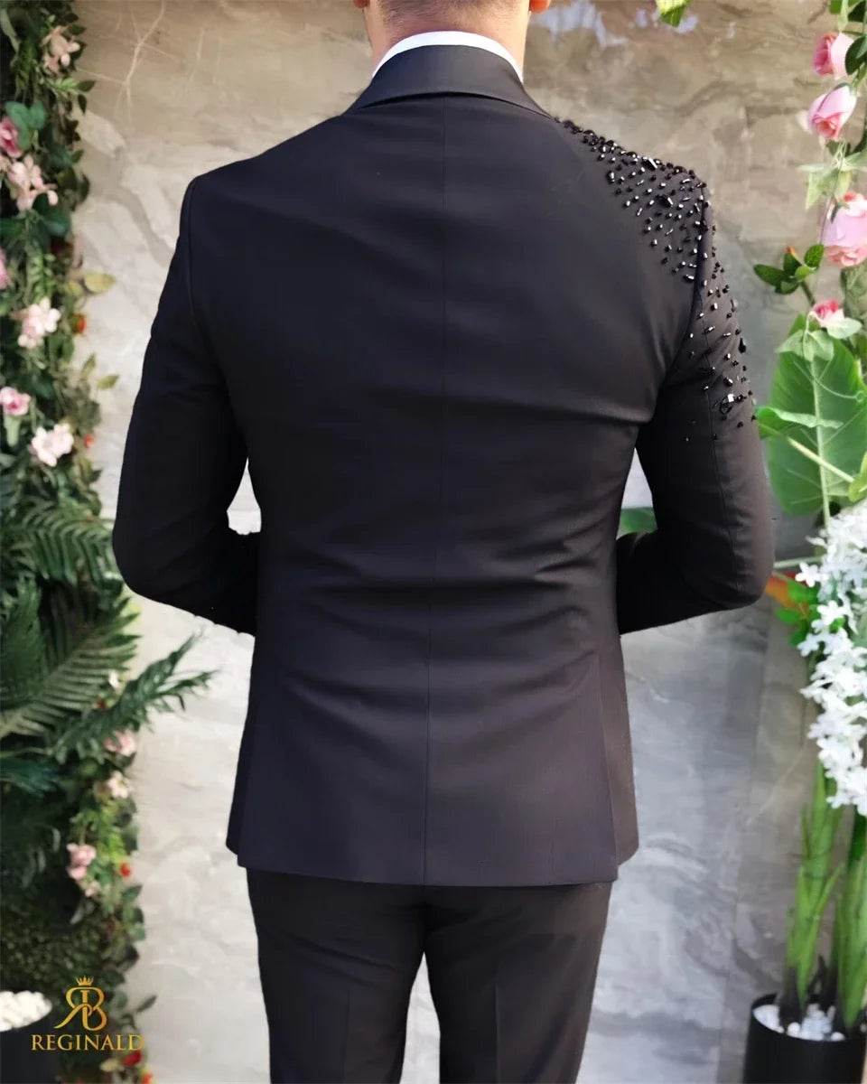 MENTEOLA 3-Piece Luxury Slim Fit Suit for Wedding & Formal Events - Buy Center US