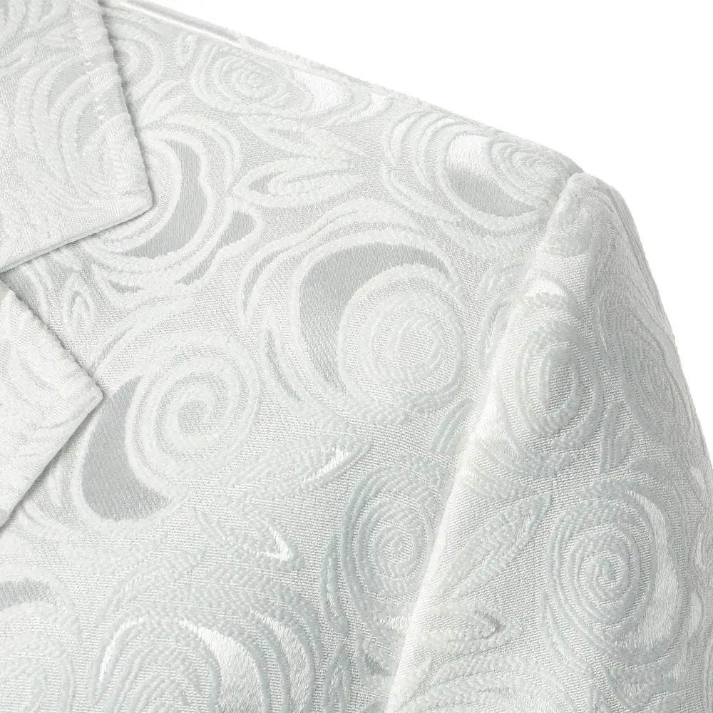 Men's Floral Texture Suit Jacket - Luxury Blazer for Weddings & Parties - Buy Center US