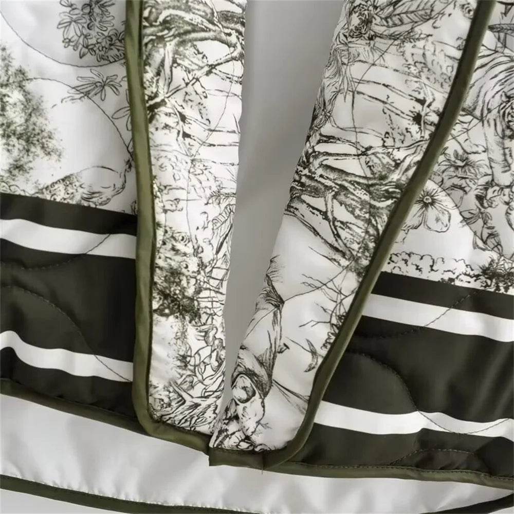 Taop&Za Women's Casual Long Sleeve Printed Cotton Jacket - Autumn Style - Buy Center US