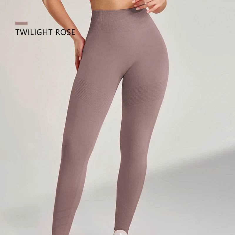 High-Waisted Seamless Yoga Pants - Peach Butt Lift Fit for Women - Buy Center US