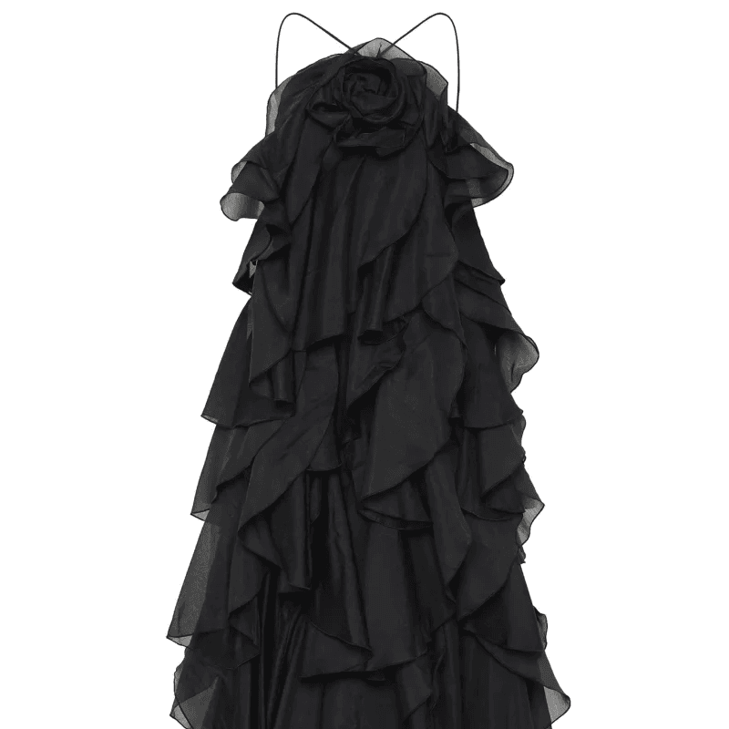 LLYGE Women's Beach Layer Ruffles Maxi Dress - Backless & Slim Fit - Buy Center US
