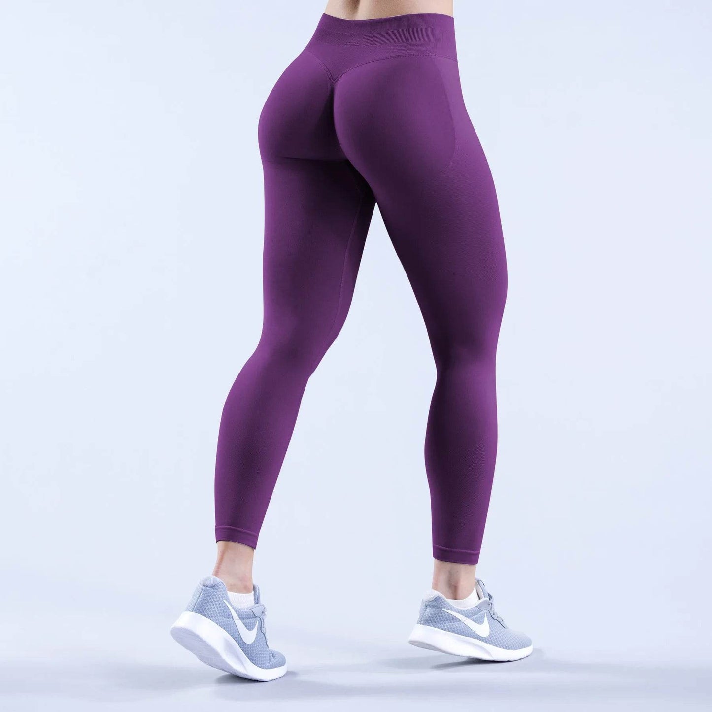 DFYNE High Stretch Leggings - Seamless Low Ribbed Band for Fitness - Buy Center US