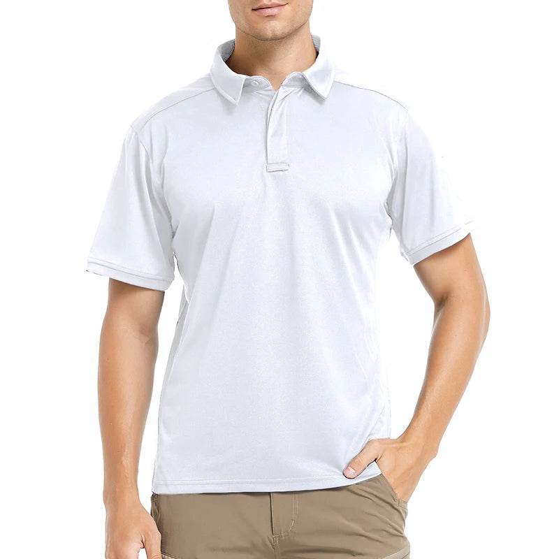 ReFire Gear Men's Short Sleeve Polo Shirt - Lightweight Tactical Outdoor Wear - Buy Center US