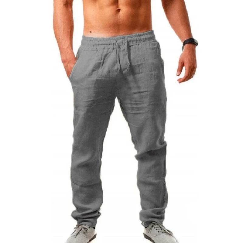 King Billion Men's Cotton Linen Trousers - Breathable Casual Fit S-3XL - Buy Center US