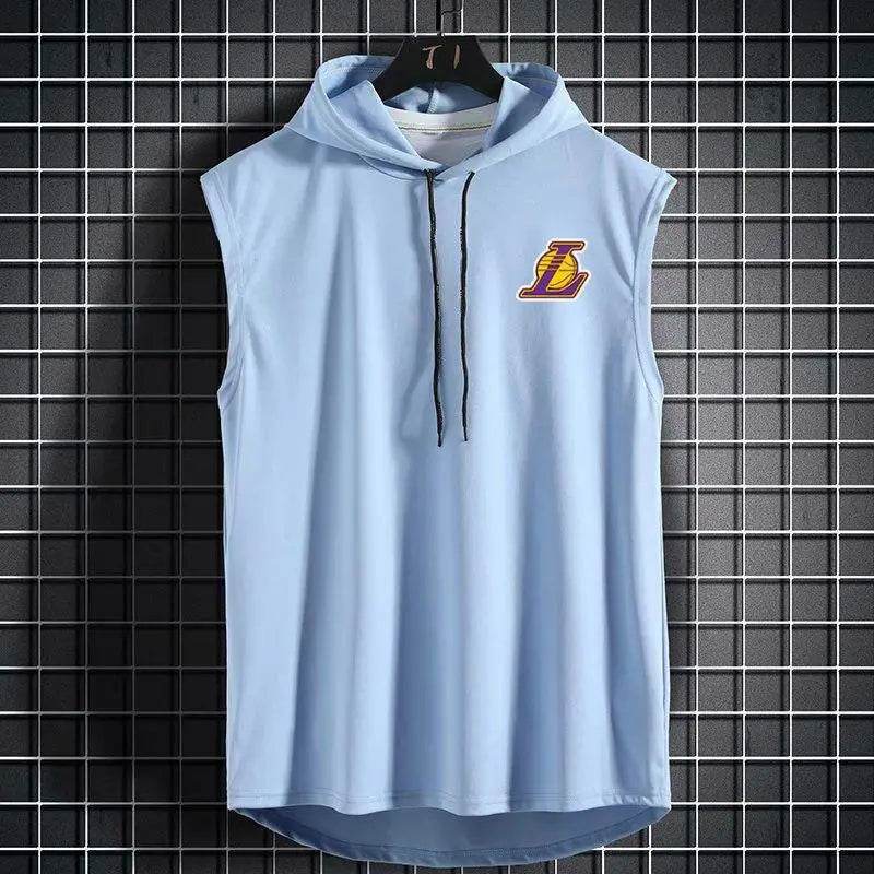 Summer Breathable Hooded Basketball Vest - Quick-Drying Casual Tank Top - Buy Center US