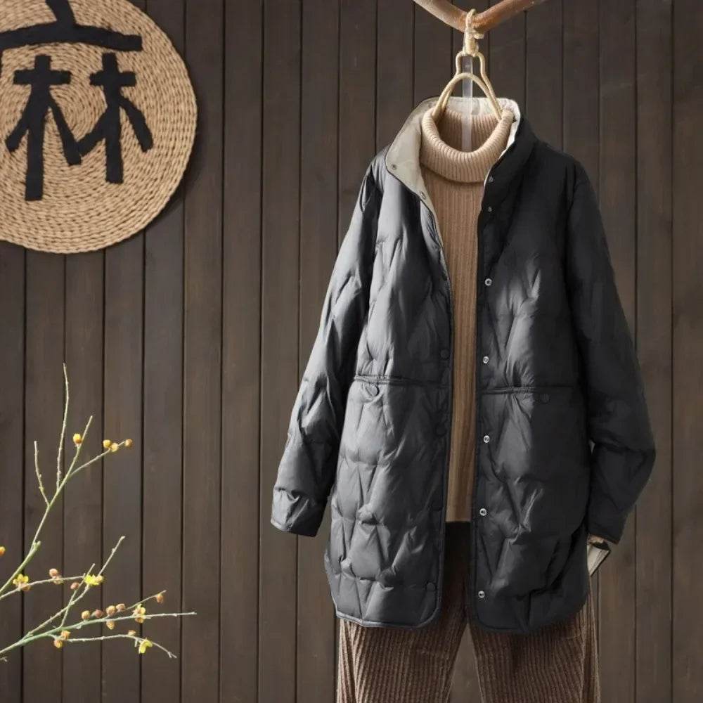 Ultralight White Duck Down Jacket for Women - Autumn Winter Style - Buy Center US