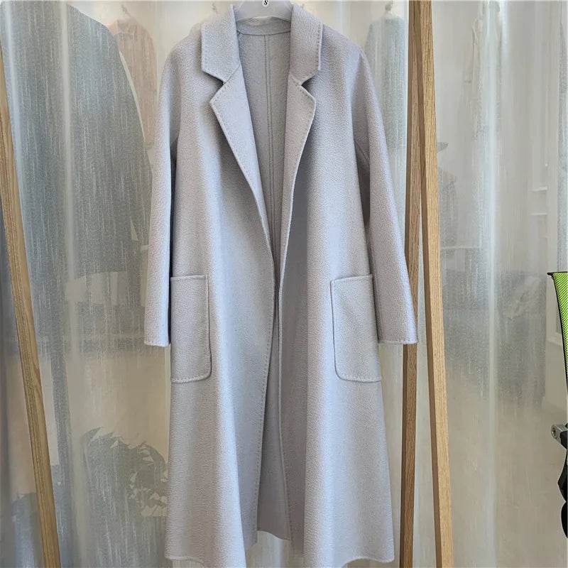 RosEvans Handmade Wool Coat - Double-Sided, Casual Style for Women - Buy Center US