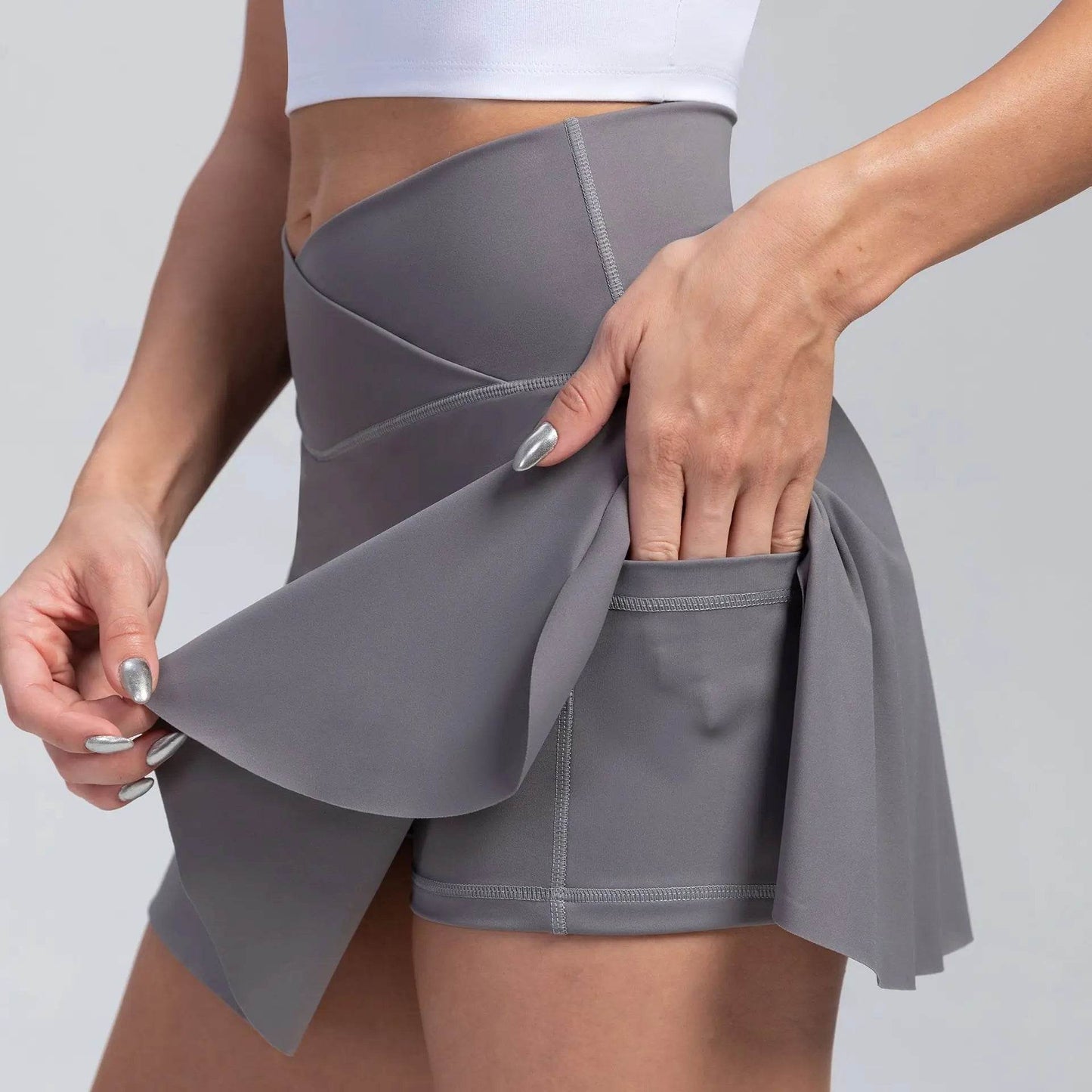 LUOBOLAN 2 in 1 Women’s Sports Skirt - Anti-Exposure Gym Shorts - Buy Center US