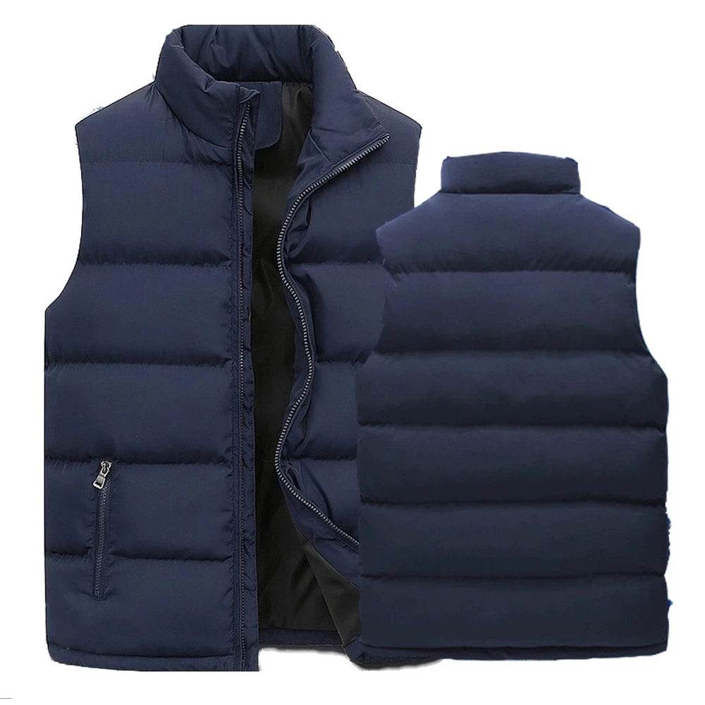 Aiwetin Men's Sleeveless Jacket - Warm Casual Vest for Autumn & Winter - Buy Center US