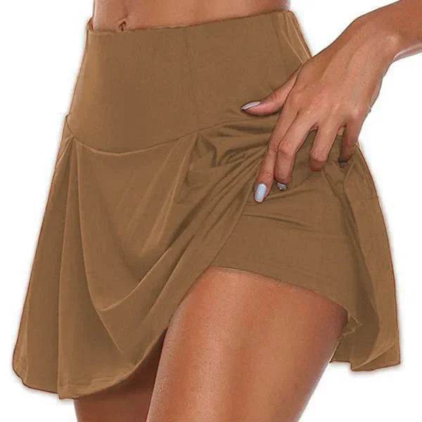 Zik Hekiy Women's Tennis Skirt with Shorts - Stretchy Summer Sporty Mini - Buy Center US