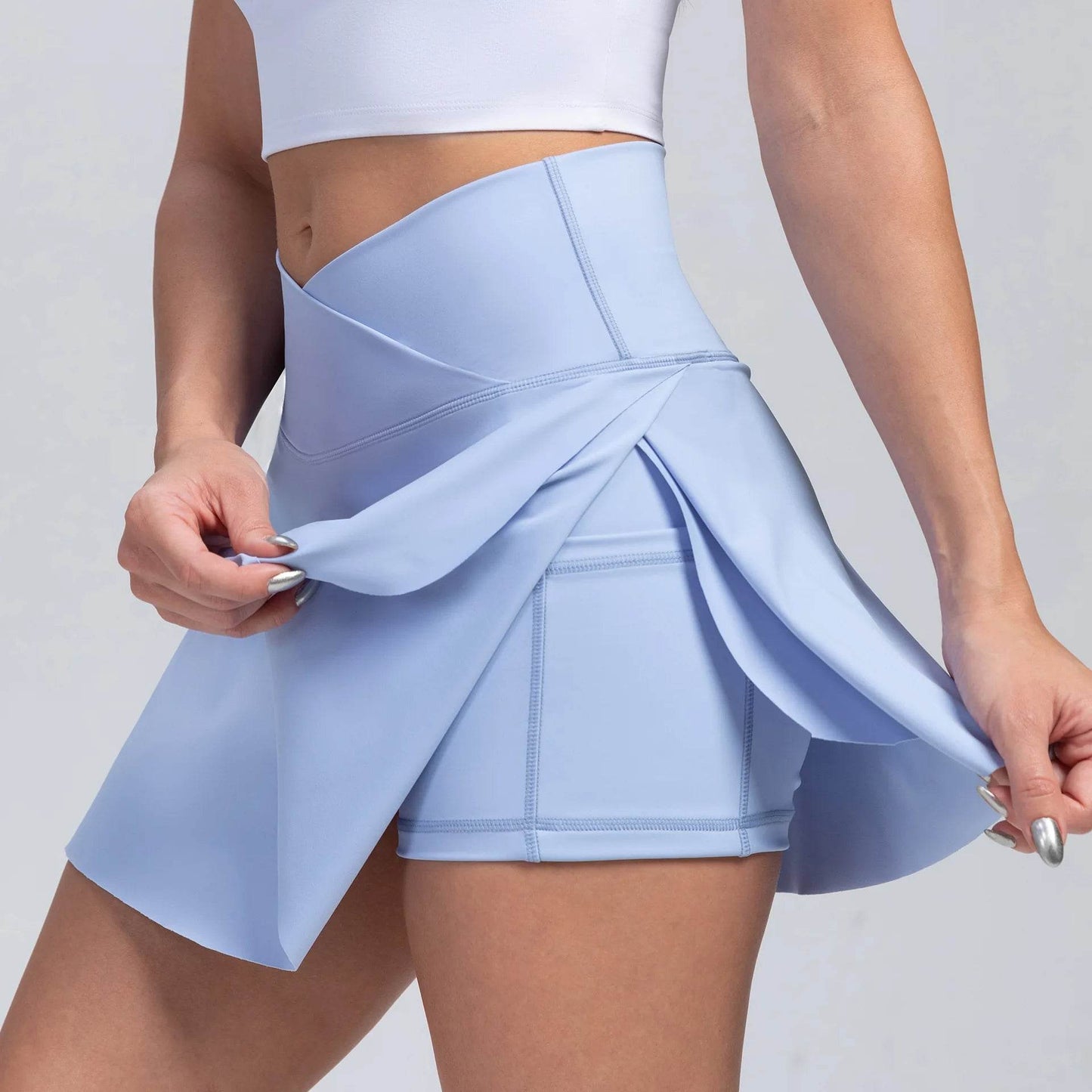 LUOBOLAN 2 in 1 Women’s Sports Skirt - Anti-Exposure Gym Shorts - Buy Center US