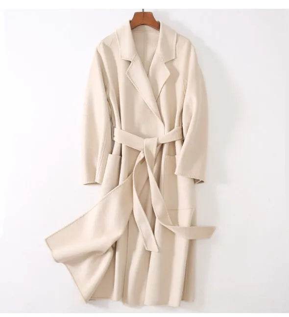 RosEvans Handmade Wool Coat - Double-Sided, Casual Style for Women - Buy Center US