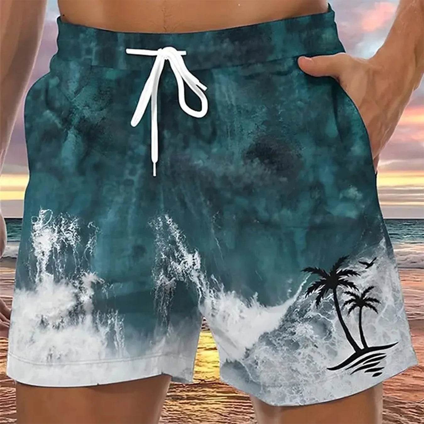 Colorful Summer Hawaiian Beach Shorts - Casual Surfing Trunks for All - Buy Center US