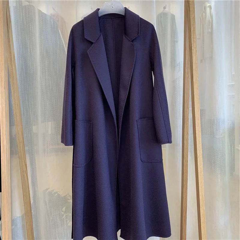RosEvans Handmade Wool Coat - Double-Sided, Casual Style for Women - Buy Center US