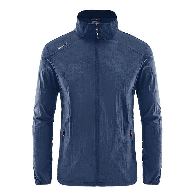 MuLS Men's Summer Windbreaker Jacket - Ultralight Casual Fishing Coat - Buy Center US