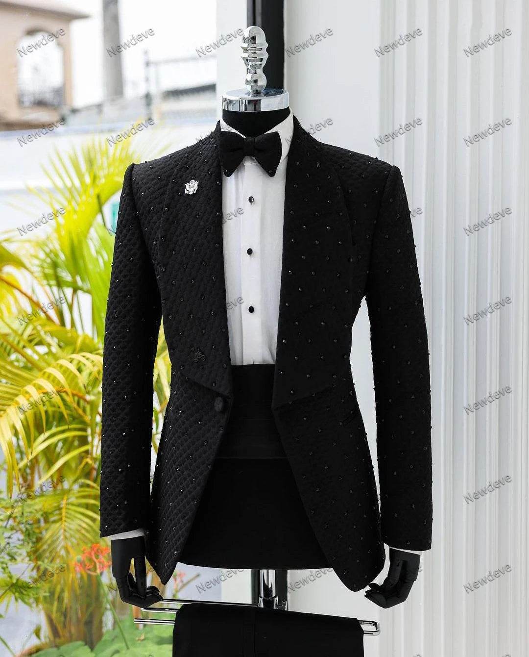 Modern Men's Plus Size Suit - Tailored Blazer & Pants Wedding Tuxedo - Buy Center US