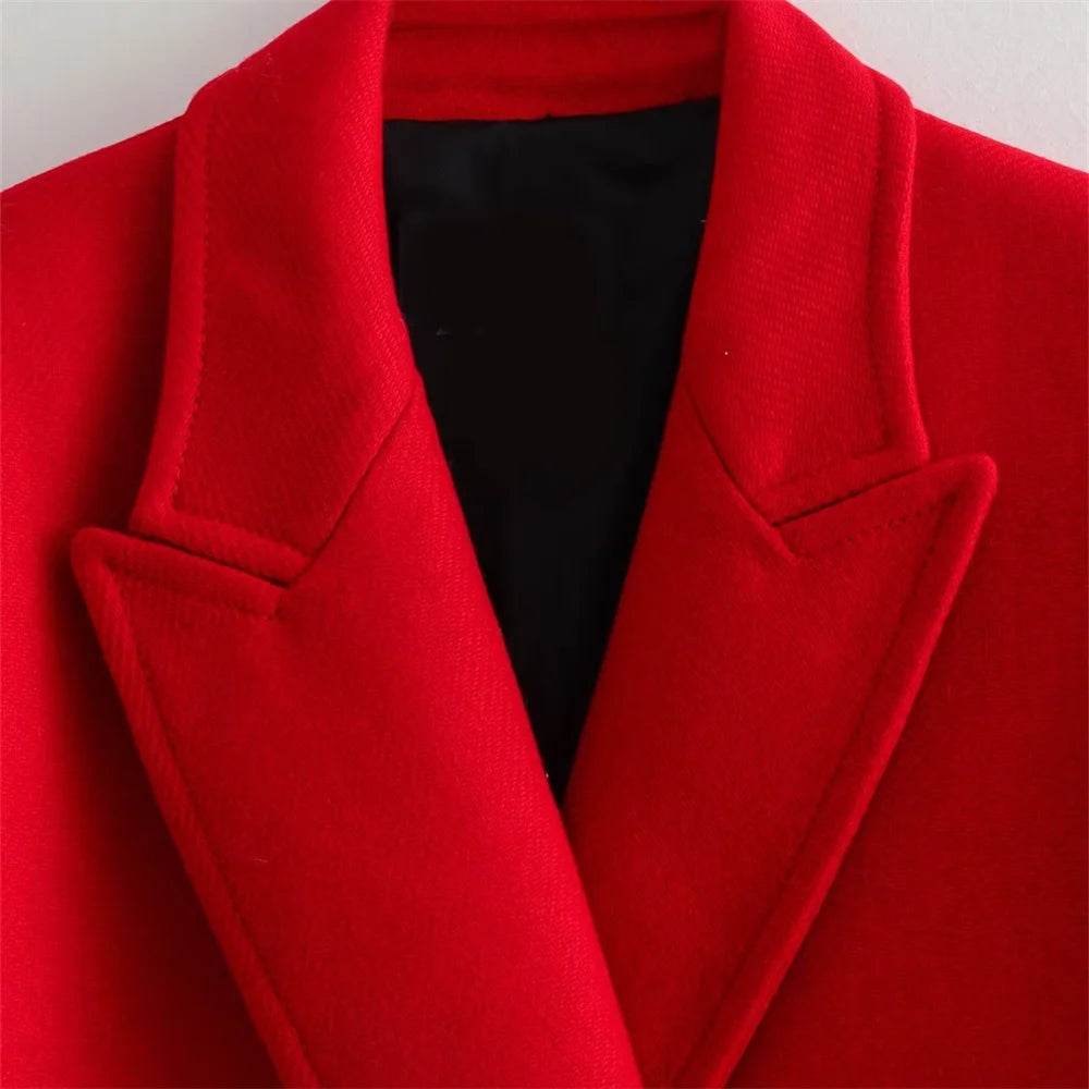 UNIZERA Women's Double Breasted Long Coat - Casual Autumn Fashion - Buy Center US
