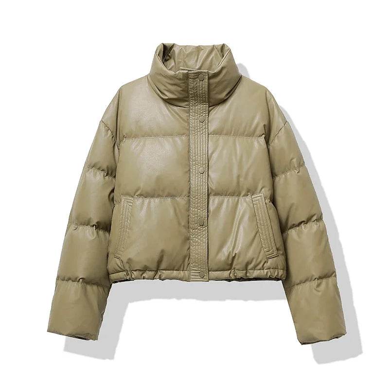 Heliar Women's Vintage Cotton-Padded Jacket - Thickened, Warm Hoodless - Buy Center US