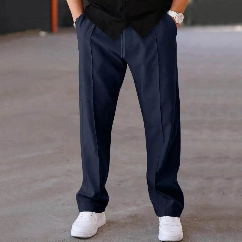 2024 Men's Casual Thin Pants - Spring/Summer Loose Straight Leg Style - Buy Center US