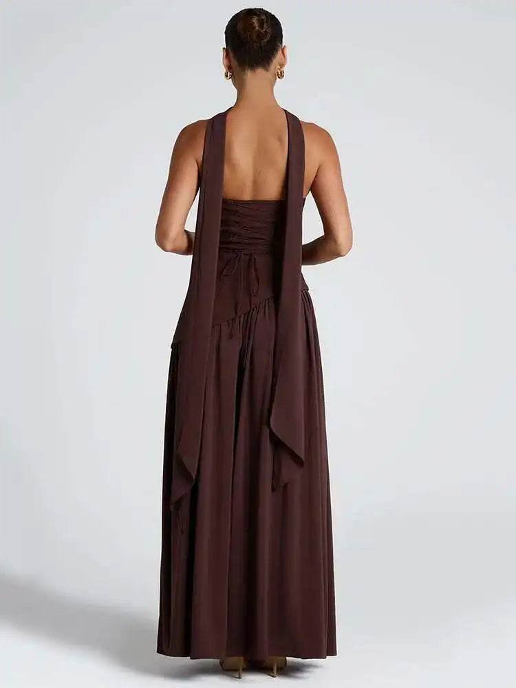 Mozision Strapless Off-Shoulder Maxi Dress - Sexy Club Party Gown - Buy Center US
