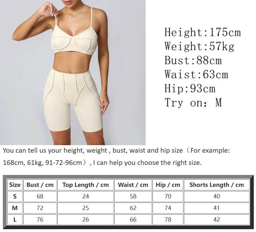 XPSAEG Women's Yoga Outfit Set - Sports Bra & Biker Shorts 2025 - Buy Center US