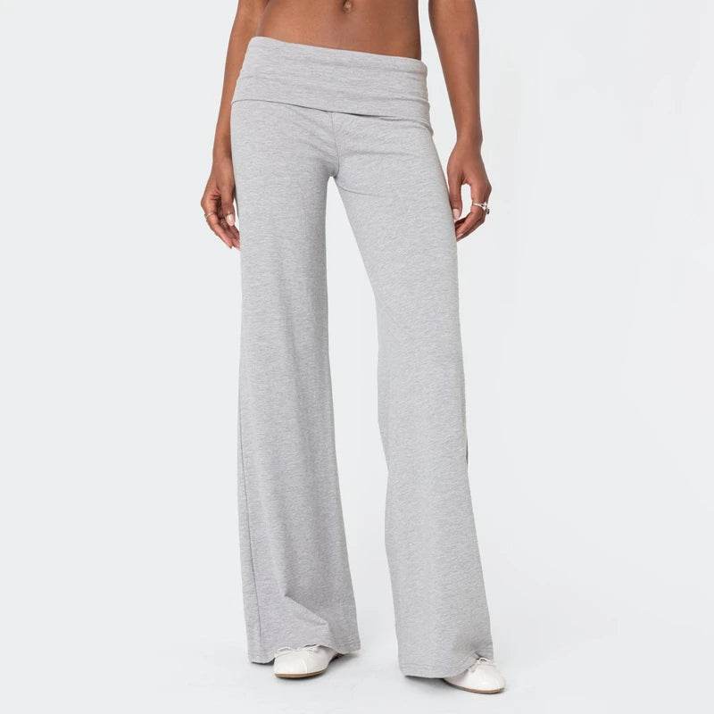 Maemukilabe Casual Wide Leg Sweatpants - Low Rise Flare for Women - Buy Center US