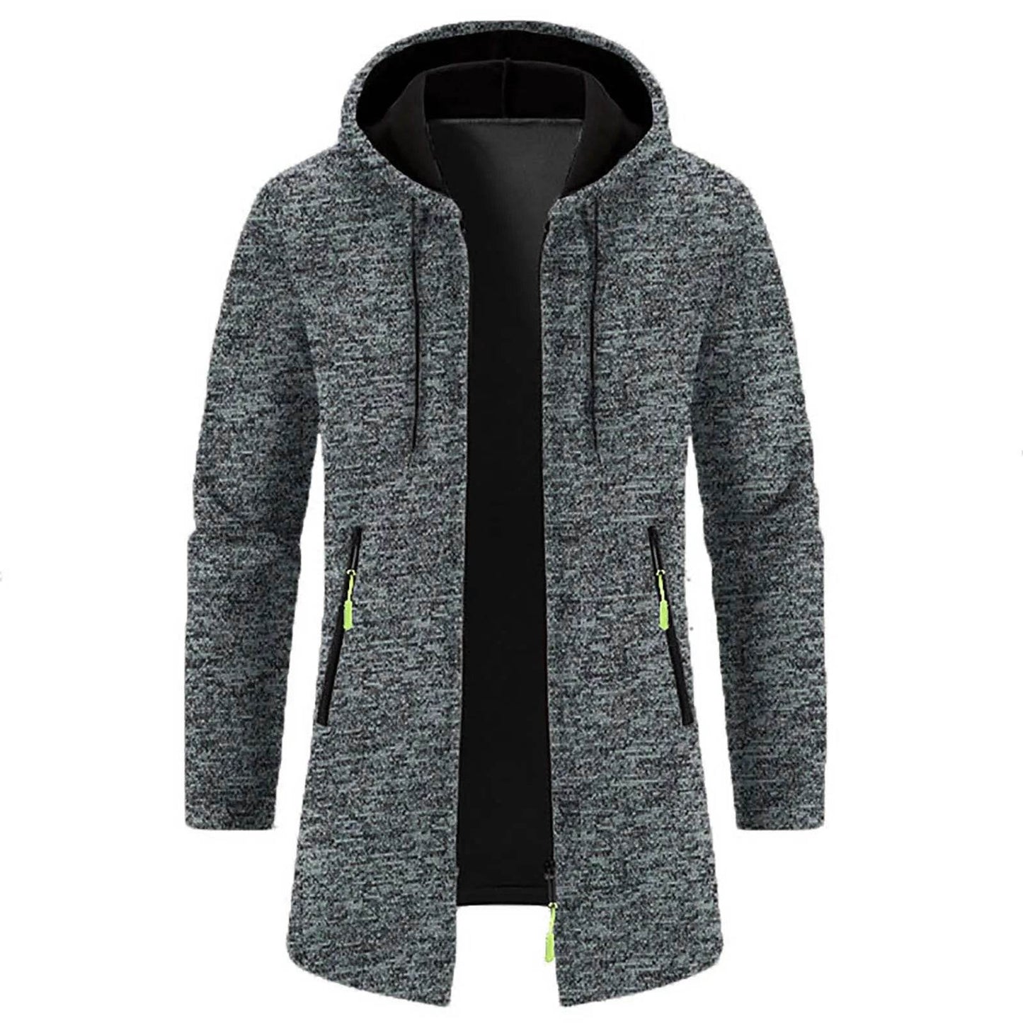 WHooHoo Men's Thin Fleece Jacket - Hooded, Casual Autumn Outerwear - Buy Center US