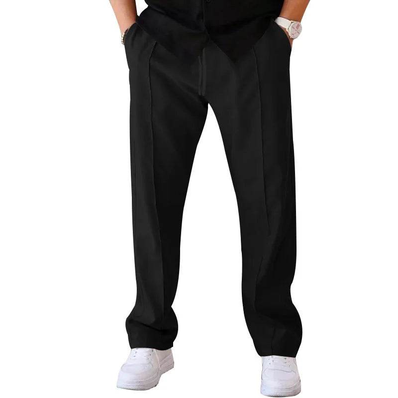 2024 Men's Casual Thin Pants - Spring/Summer Loose Straight Leg Style - Buy Center US