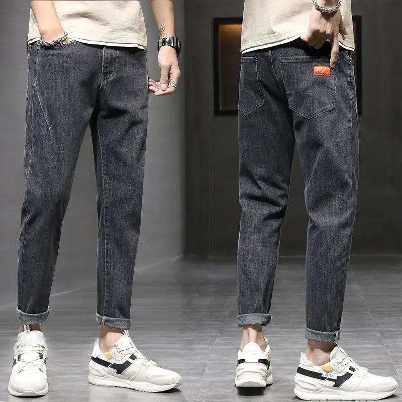 Luxury Men's Blue Jeans - Stylish Slim Fit Casual Denim Pants - Buy Center US
