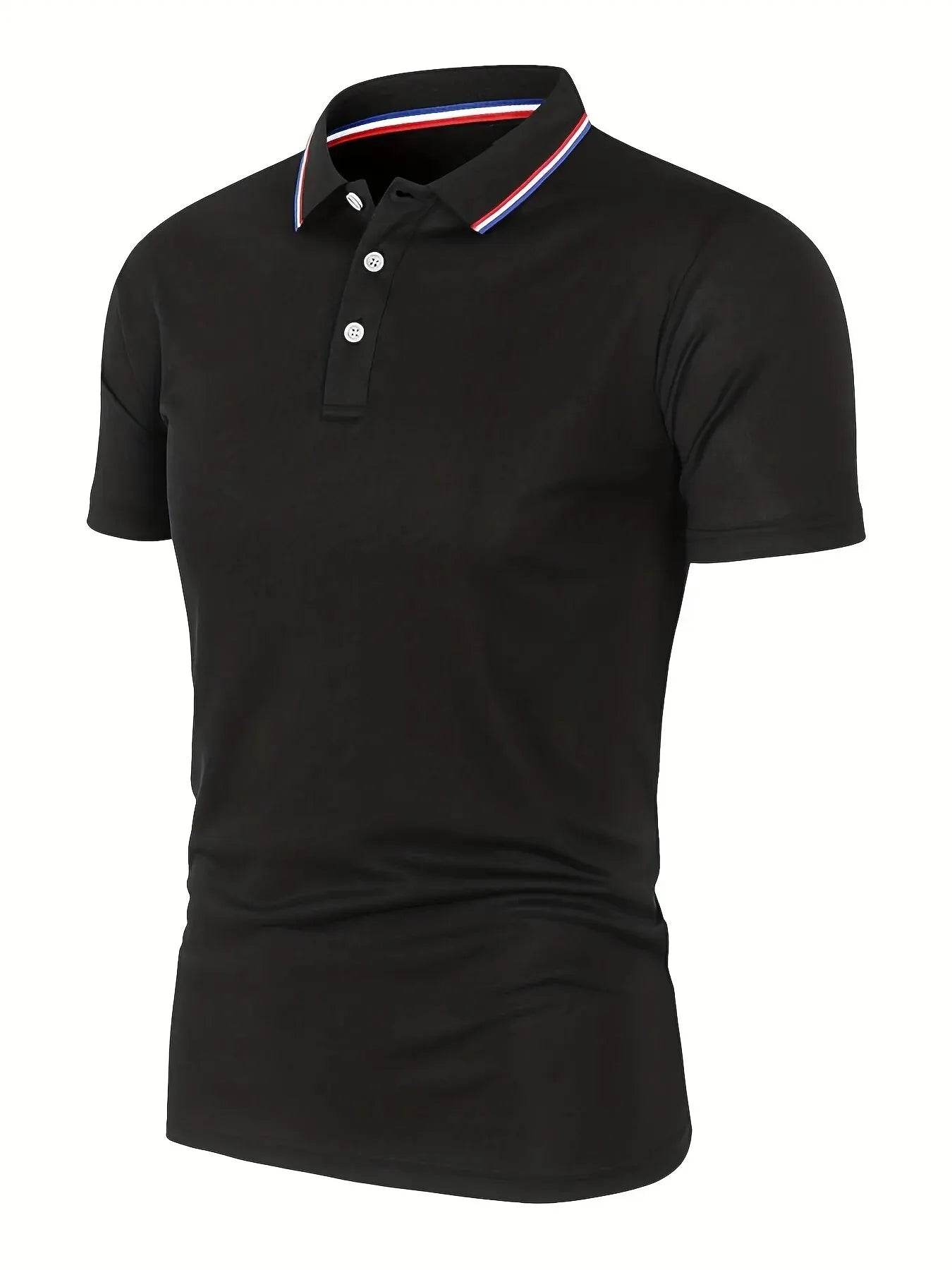 2023 Men's Summer Polo Shirt - Breathable Solid Color Casual Tee - Buy Center US