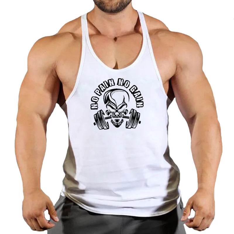 2024 Cotton Sleeveless Tank Tops for Men - Casual Bodybuilding Vest - Buy Center US