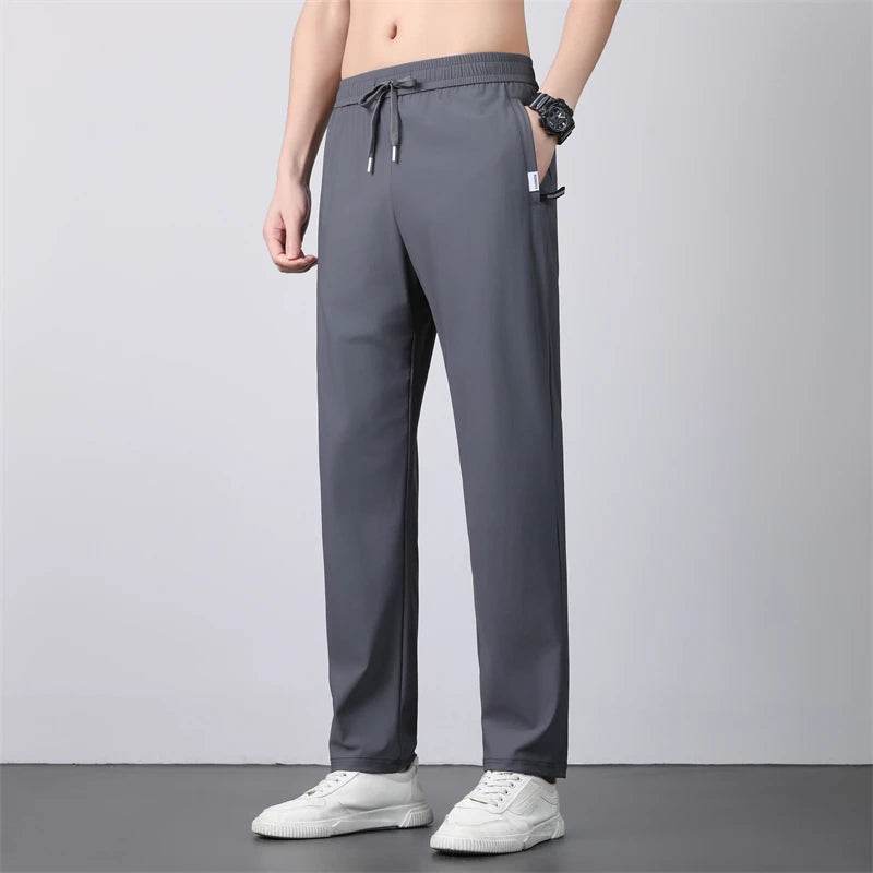 Men's Summer Quick Dry Loose Straight Leg Pants - High Elasticity Sports Wear - Buy Center US