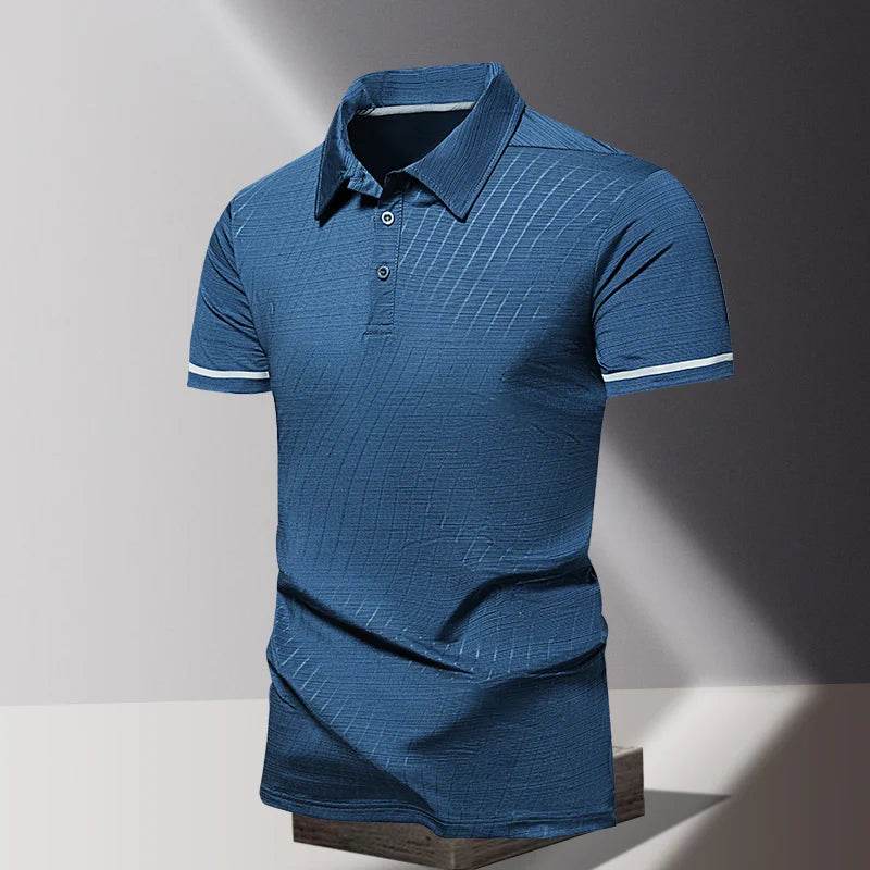 LANE JT Summer Polo Shirt - Fashionable Ice Silk Quick Dry, Short Sleeves - Buy Center US