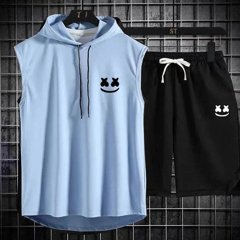 Summer Men's Two Piece Set - Casual T-Shirt & Shorts Tracksuit - Buy Center US
