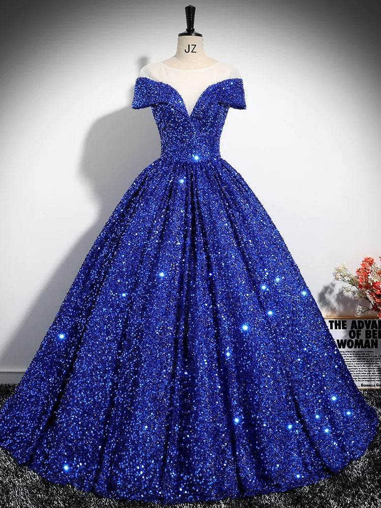 GUXQD Customized Ball Gown Quinceanera Dress - Sequins & V-Neck - Buy Center US