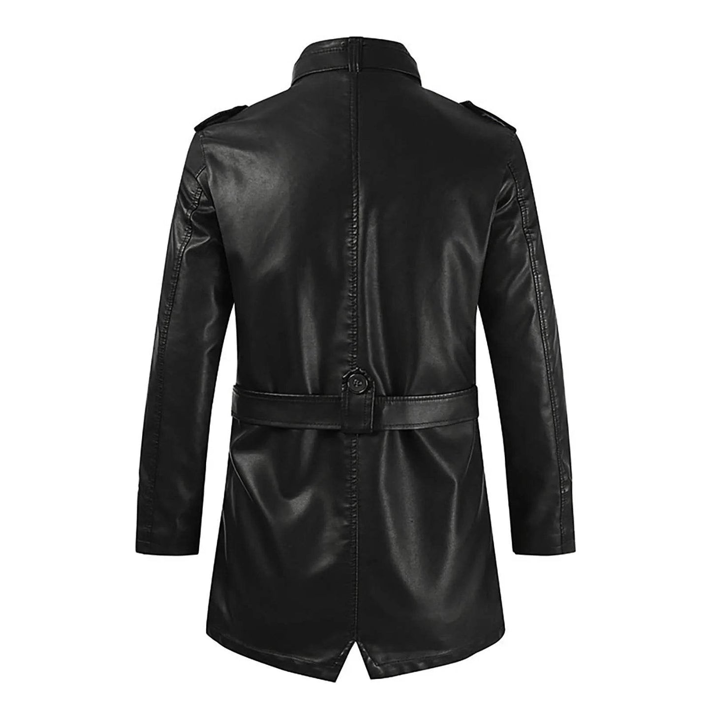 Men's Casual Leather Jacket - Waterproof, Tactical Windproof Coat - Buy Center US