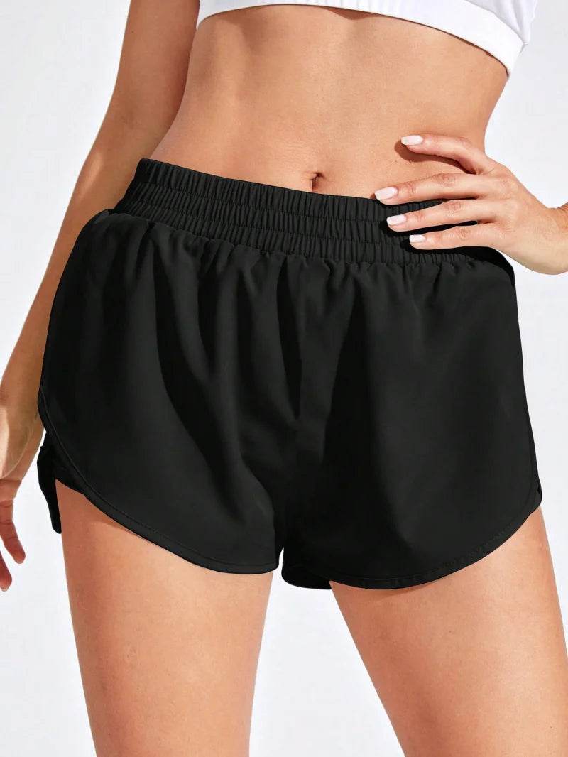 Women's Yoga Shorts - Elastic Fitness Workout Leggings for Gym - Buy Center US