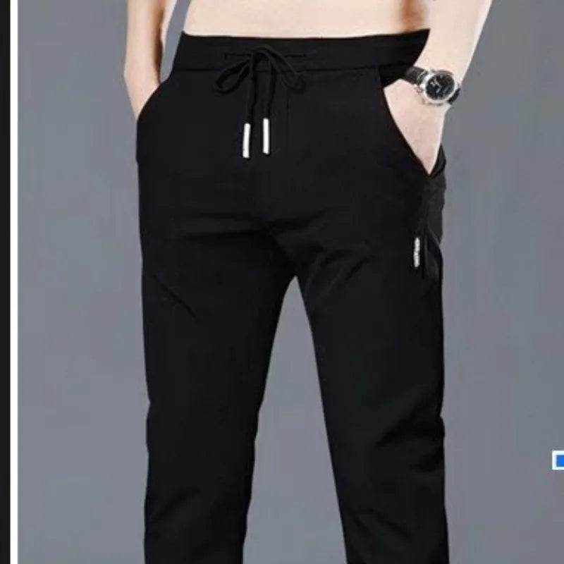 Men's Ice Silk Cargo Pants - Lightweight Summer Sweatpants for Casual Style - Buy Center US