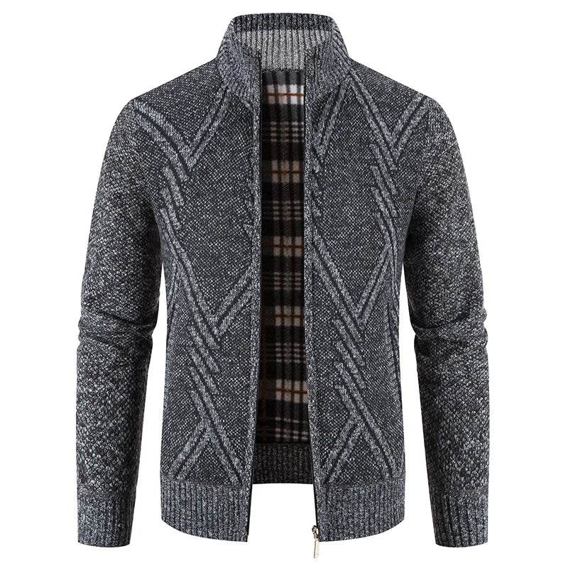 ENWEIGE Men's Fleece Sweater Coat - Warm Knit Zip Windbreaker Jacket - Buy Center US
