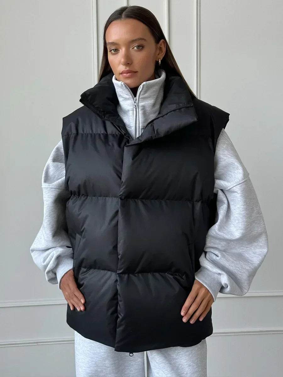 Wolfeel Women's Thicken Cotton Vest Jacket - Casual Winter Parka - Buy Center US