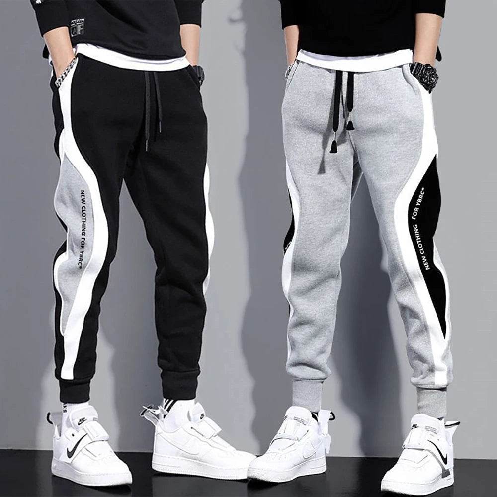 2024 Men's Casual Sports Pants - Loose Fit Patchwork Running Trouser - Buy Center US