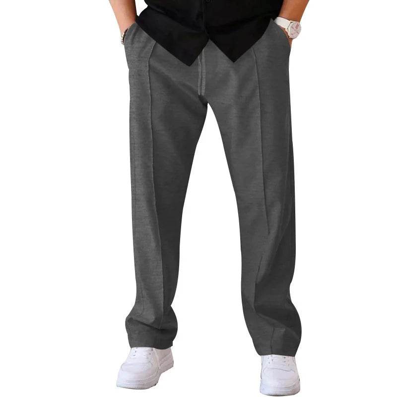 2024 Men's Casual Thin Pants - Spring/Summer Loose Straight Leg Style - Buy Center US