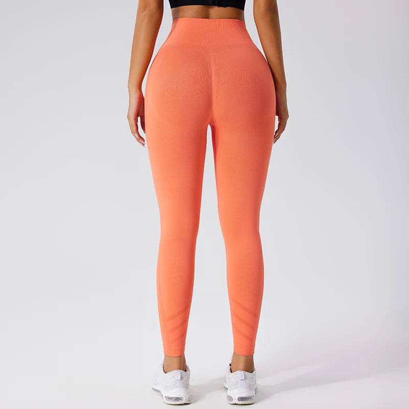 High-Waisted Seamless Yoga Pants - Peach Butt Lift Fit for Women - Buy Center US