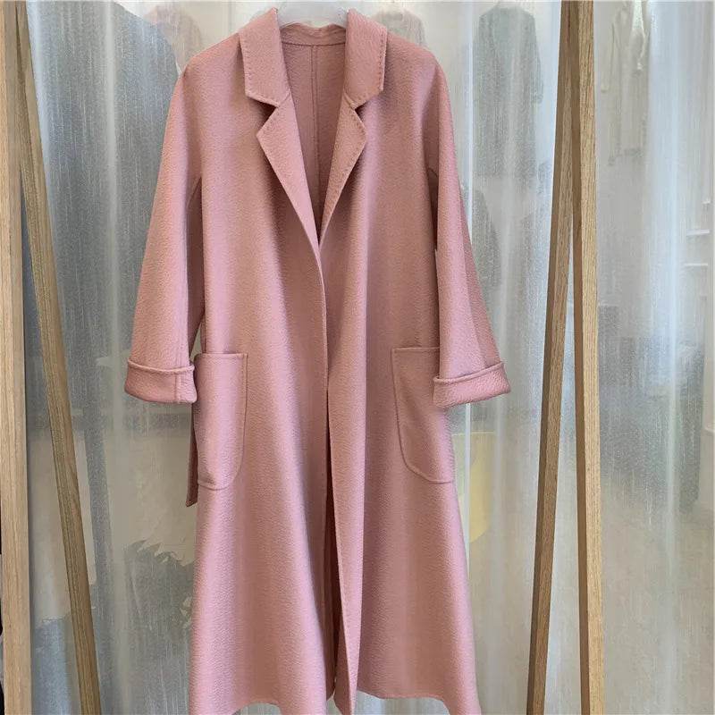 RosEvans Handmade Wool Coat - Double-Sided, Casual Style for Women - Buy Center US