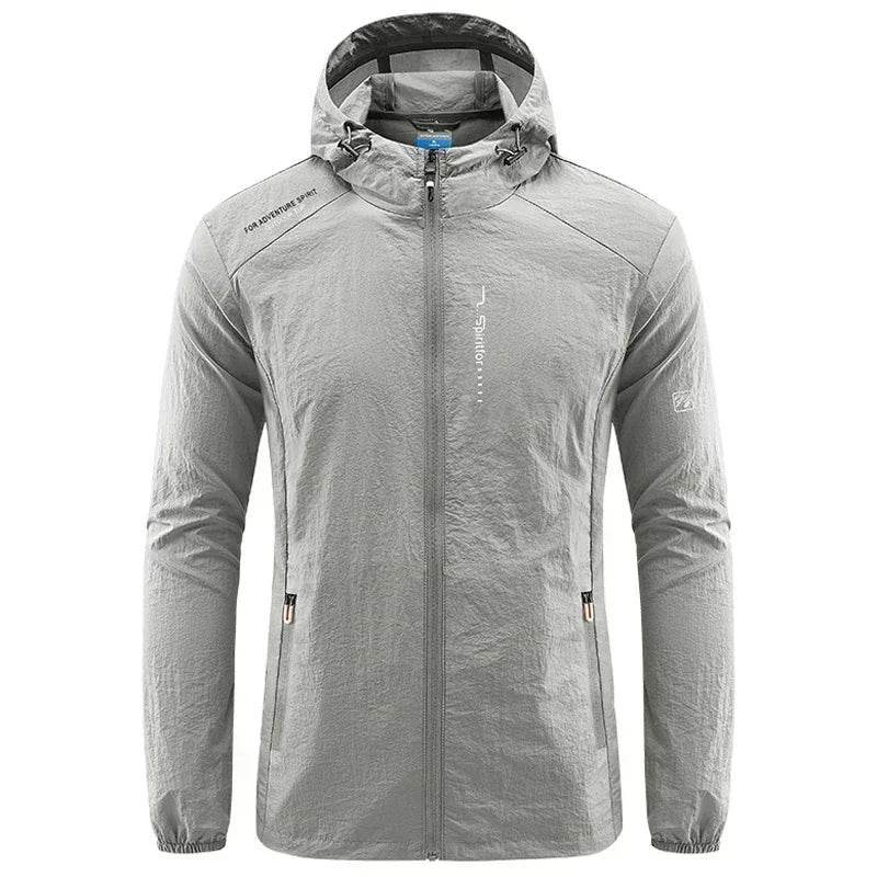 BOOERJUE Men's Thin Quick Dry Jacket - Sun-Protective Hooded Windbreaker - Buy Center US